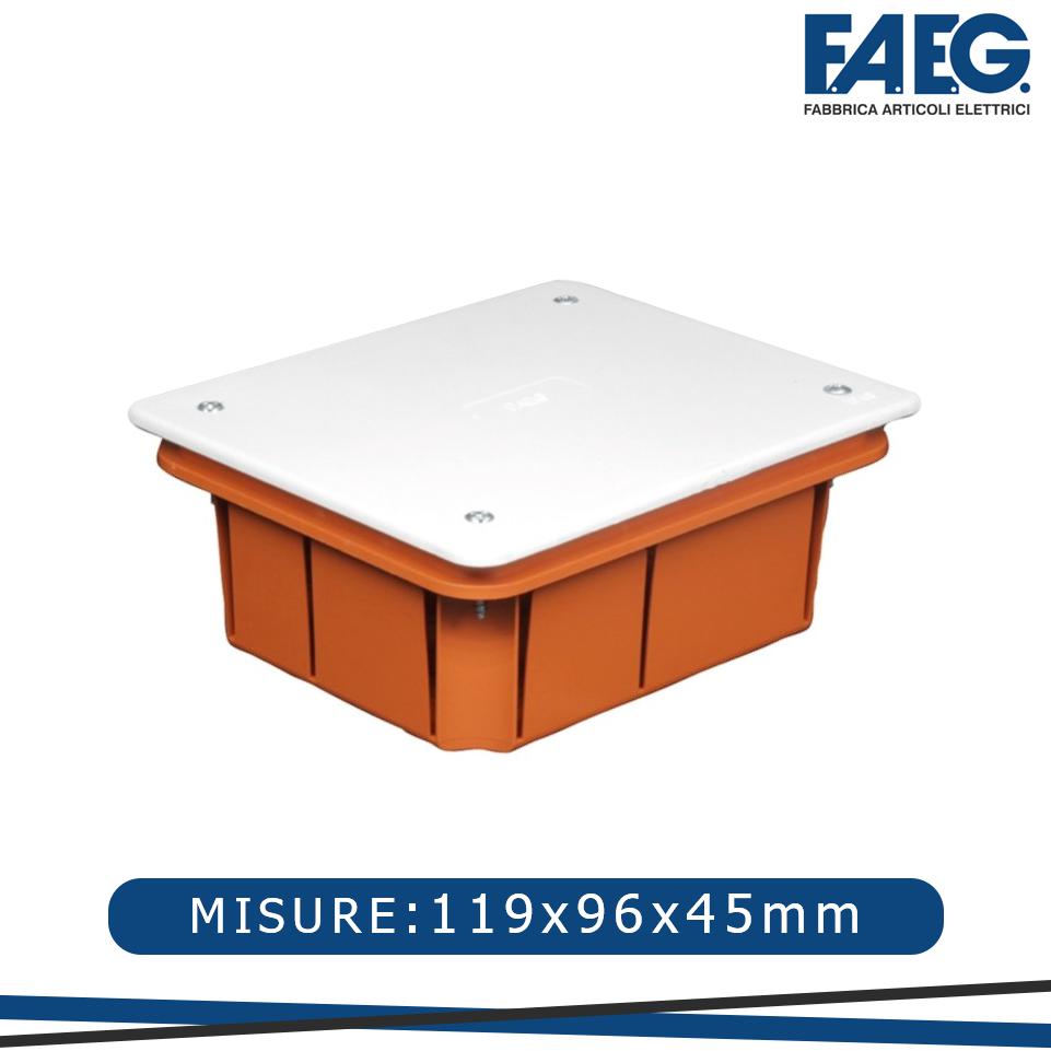 CASSETTA DI DERIVAZIONE DA INCASSO C/COPERCHIO 119X96X45
