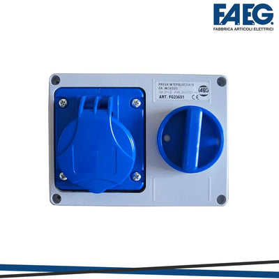 PRESA INTERBL INCASSO 2P+T 16A 230V IP44