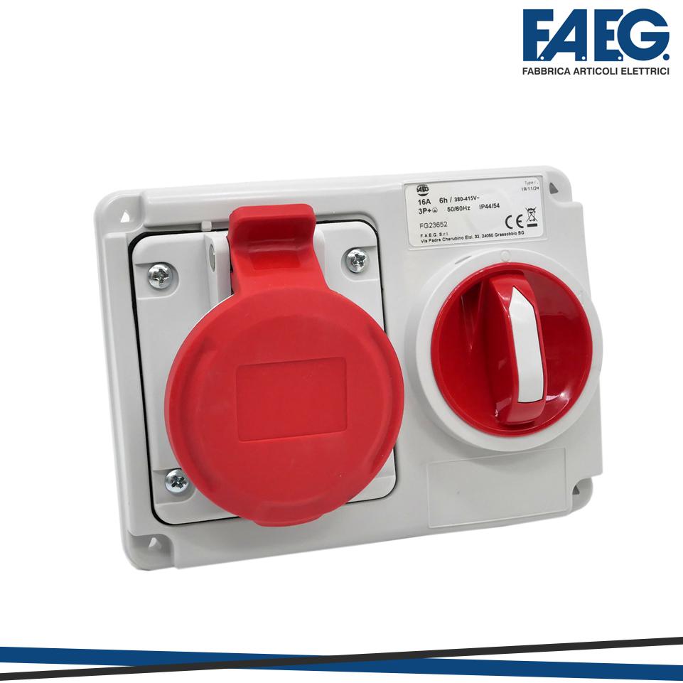 PRESA INTERBL INCASSO 3P+T 16A 380V IP44