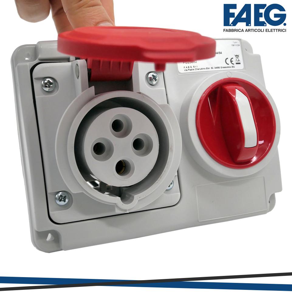 PRESA INTERBL INCASSO 3P+T 16A 380V IP44