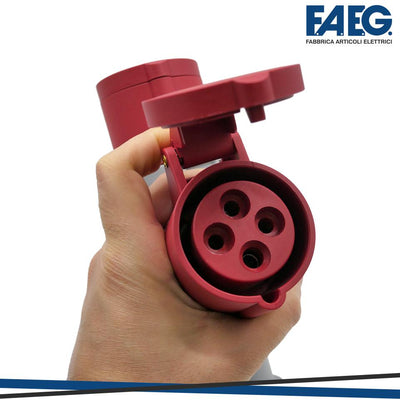 MOLTIPLICATORE INDUST. 1 SPINA 3P+T E 3 PRESE 3P+T 16A IP44