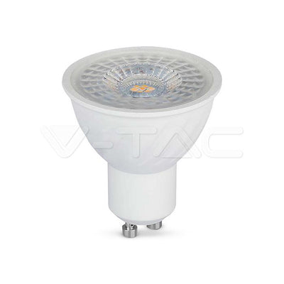 6W GU10 RIPPLE PLASTIC SPOTLIGHT 3000K 38 D DIMMABLE