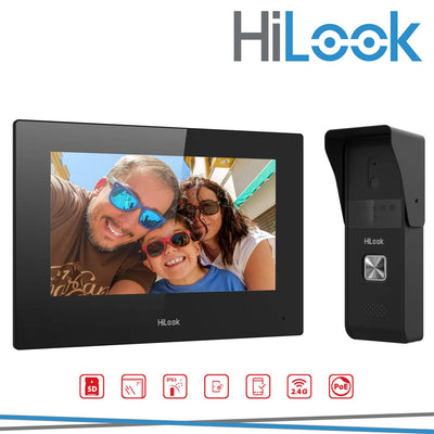 KIT VIDEOCITOFONO IBRIDO CON SCHERMO TOUCH 7   WIFI IP65