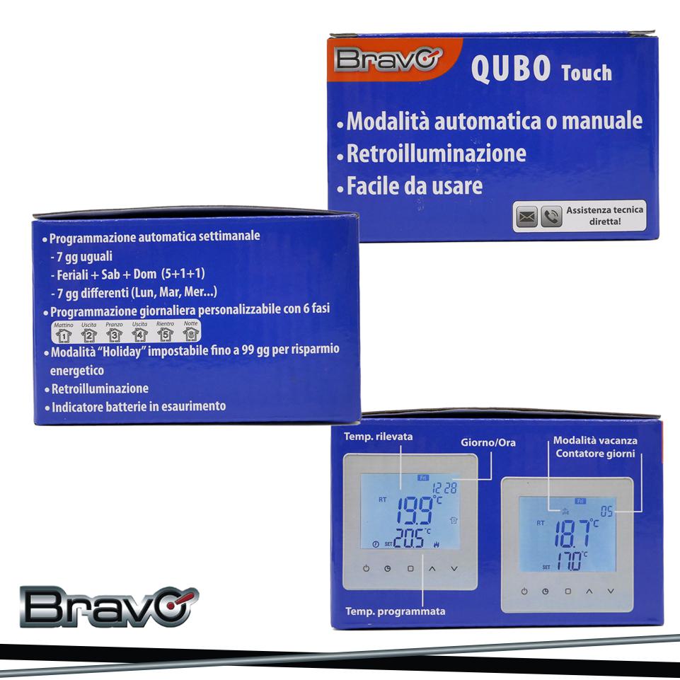 CRONOTERMOSTATO QUBO TOUCH