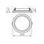 LAMPADA DA INCASSO SENZA ALIMENTATORE INCLUSO. TIBERI CCT 23-29W-B - KANLUX