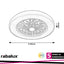 DALFON2,IND.FAN-ASSISTED, LED48W, WHITE CCT 3000-4000-6500K