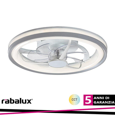 FANRICIUS,IND.FAN-ASSISTED,LED40W,SILVER CCT 3000-4000-6500K
