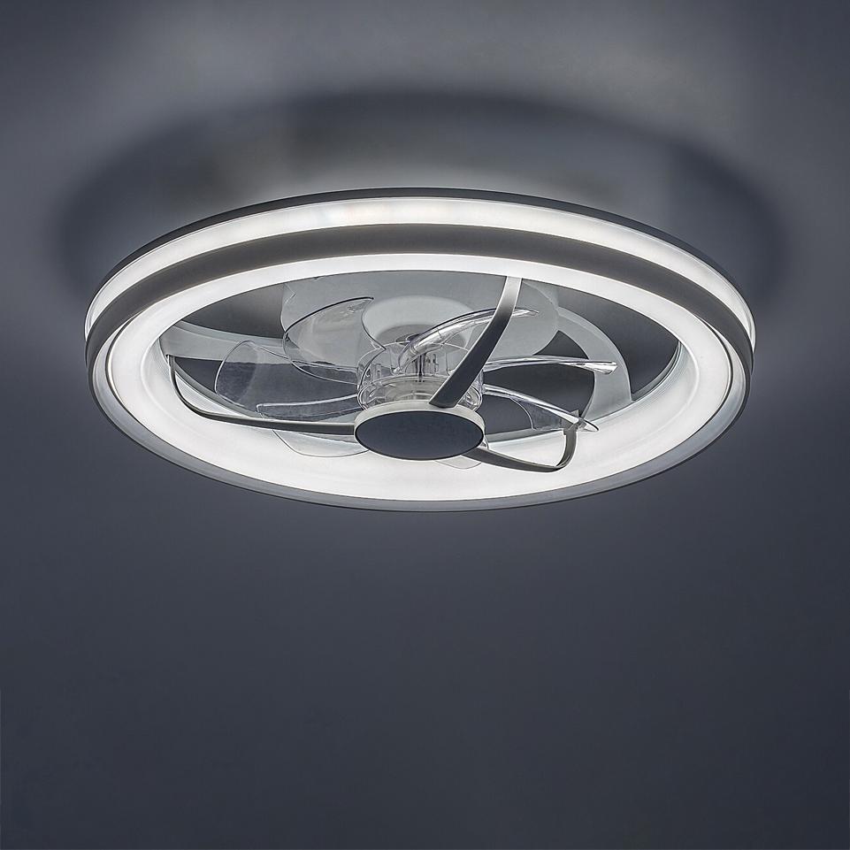 FANRICIUS,IND.FAN-ASSISTED,LED40W,SILVER CCT 3000-4000-6500K