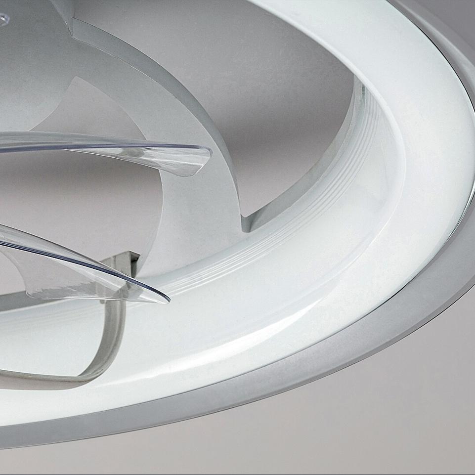 FANRICIUS,IND.FAN-ASSISTED,LED40W,SILVER CCT 3000-4000-6500K