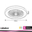 DALFON2.IND.FAN-ASSISTED, LED40W, D48CM CCT 3000-4000-6500K