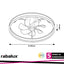 FANFY,IND.FAN-ASSISTED, LED40W, D50CM CCT 3000-4000-6500K