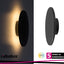 RUST,OUTD.WALL, LED15W, D22CM, BLACK CCT (3000-4000-6500K)