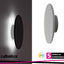 RUST,OUTD.WALL, LED15W, D22CM, GREY CCT (3000-4000-6500K)