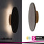 RUST,OUTD.WALL, LED15W, D22CM, BROWN CCT (3000-4000-6500K)