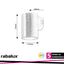 URFA WALL 9W LED ROUND BLACK   CCT 3000-4000-6500K 900LM