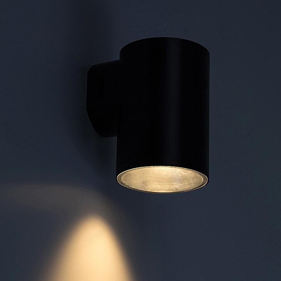 URFA WALL 9W LED ROUND BLACK   CCT 3000-4000-6500K 900LM