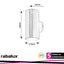 URFA WALL 18W LED ROUND BLACK  CCT 3000-4000-6500K 1800LM