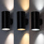 URFA,OUTD.WALL, LED18W,H16CM,BLACK,ROUND CCT 3000-4000-6500