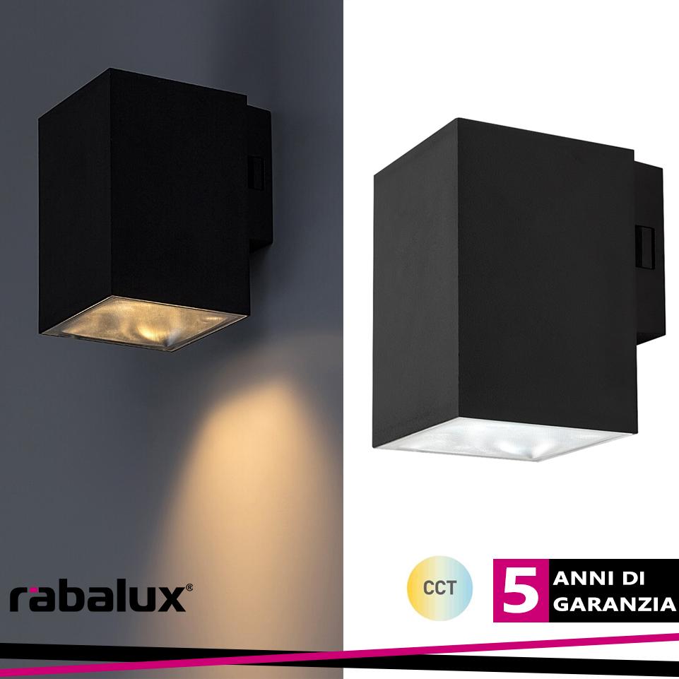 URFA WALL 9W LED BLACK SQUARE  CCT 3000-4000-6500K 900LM