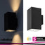 URFA,OUTD.WALL, 18W, H16CM, BLACK,SQUARE