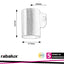 URFA WALL 9W LED ROUND WHITE CCT 3000-4000-6500K 900LM