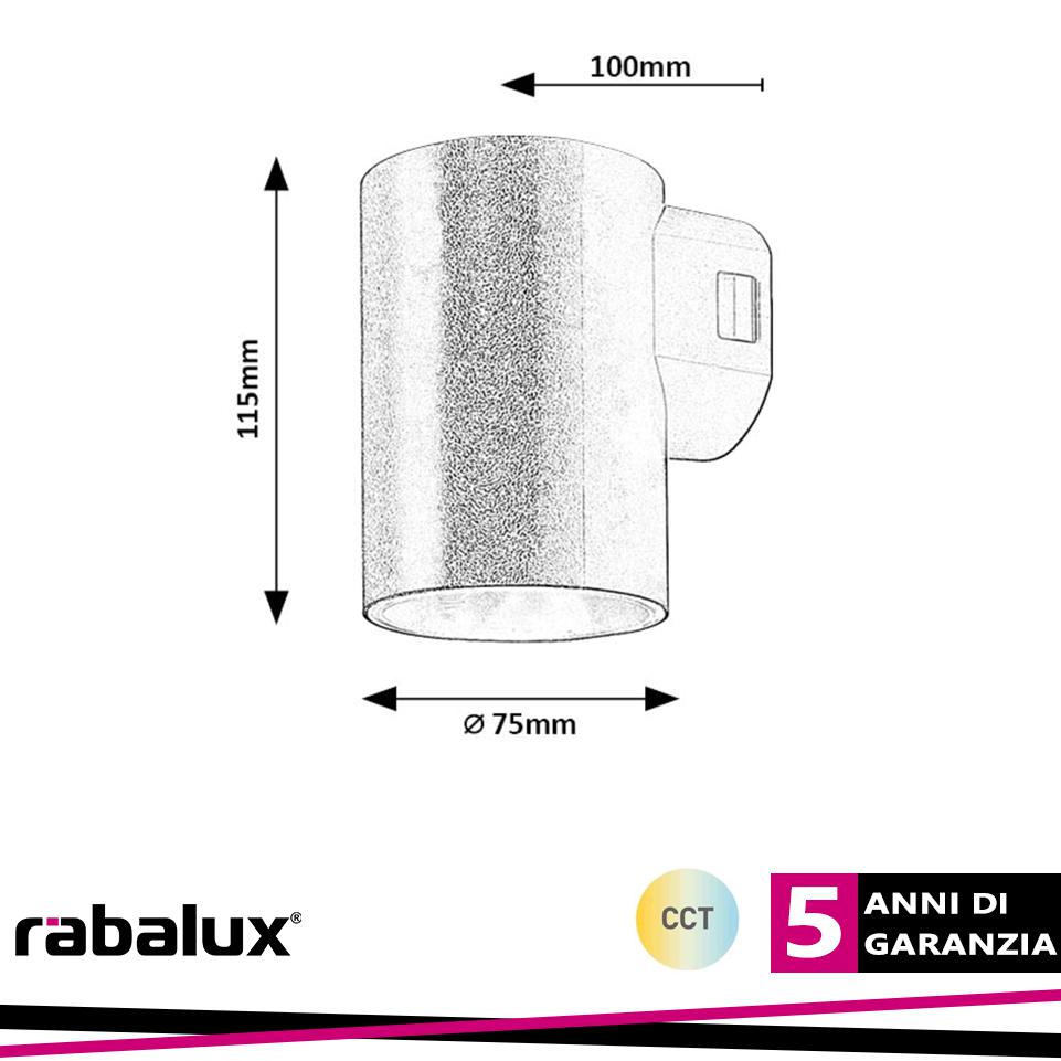 URFA WALL 9W LED ROUND WHITE CCT 3000-4000-6500K 900LM