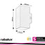 URFA,OUTD.WALL, 18W, H16CM, WHITE,SQUARE
