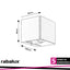 HALLSTATT,OUTD.WALL, LED10W, GREY 3000K