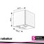 HALLSTATT,OUTD.WALL, LED10W, GREY 3000K