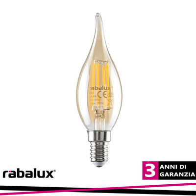 FIL. LED, E14 CF35, 4W, 380LM, 4000K
