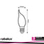 FIL. LED, E14 CF35, 4W, 380LM, 4000K
