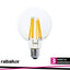 FIL. LED, E27 G95, 12W, 2000LM, 3000K