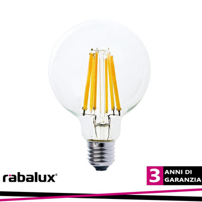 FIL. LED, E27 G95, 12W, 2000LM, 3000K