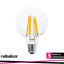 FIL. LED, E27 G95, 12W, 2000LM, 3000K