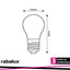 FIL. LED, E27 A60, 12W, 1500LM, 2700K