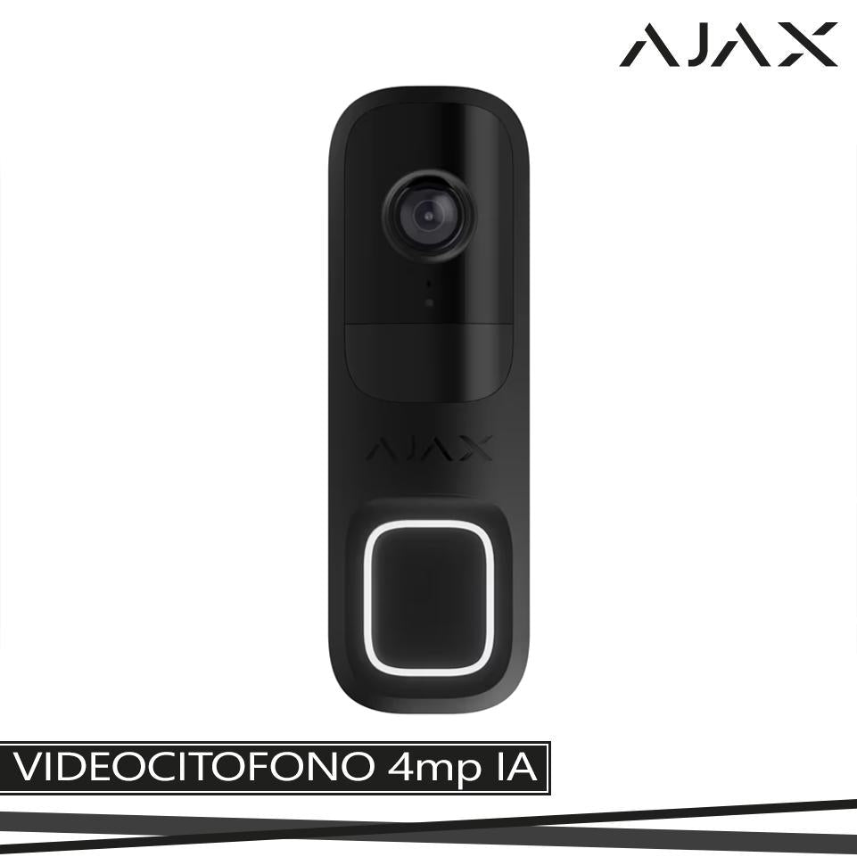 AJAX DOORBELL 4MP BLACK WIFI IP54 IA
