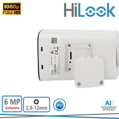 IP BULLET 6MP VF 2,8-12MM IP67 IR50 POE IA AUDIO MONO