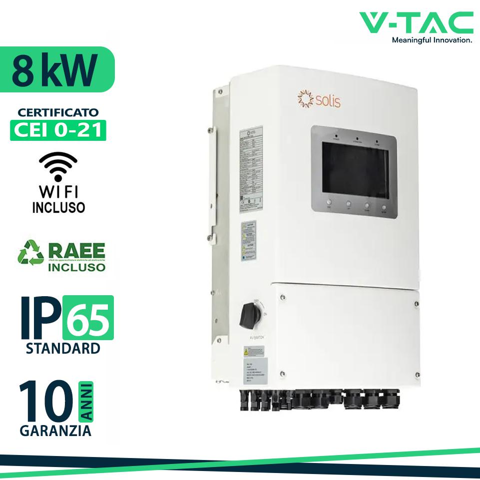 8KW SINGLE PHASE HYBRID INVERTER-DC - WIFI - CT - 10YRS WARR