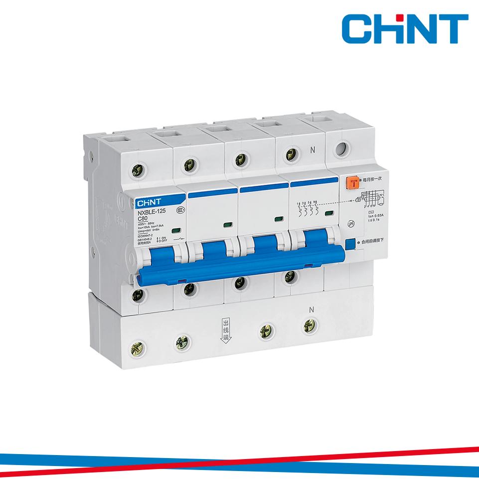 NXBLE-125/C80-4P-10-AC300 INT  MTD 4P C 80A 300MA 10KA AC