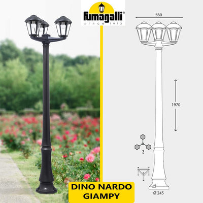 DINO NARDO/GIAMPY 3L NERO OPALE E27 8,5W CCT