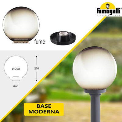 G250 BASE MODERNA FUME E27