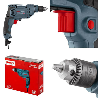 TRAPANO ELETTRICO 400W 6,5MM CON CHIAVE