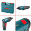 SET CACCIAVITE ELETTRICO PIEGHEVOLE 3,6V + PUNTE E MANICOTTI