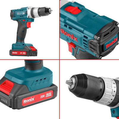 TRAPANO AVVITATORE A PERCUSSIONE 20V 2VELOCITA 10MM 35N.M