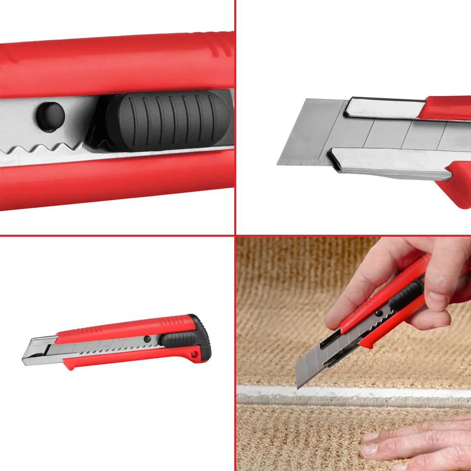 TAGLIERINO/CUTTER 18MM CON 2 LAME DI RICAMBIO