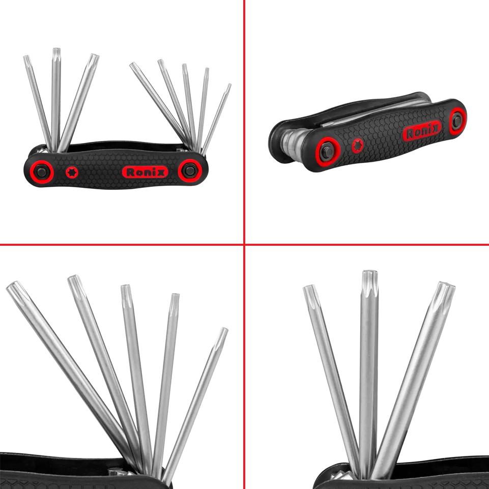 CHIAVE TORX PIEGHEVOLE (8 PEZZI)