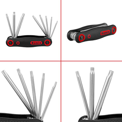 CHIAVE TORX PIEGHEVOLE (8 PEZZI)