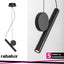 ALARIC,IND.PEND. LED3W, H120CM, BLACK