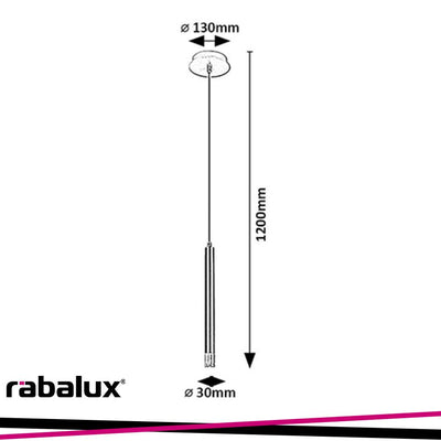 RAMIRA,IND.PEND. G9 1XMAX5W, D3CM, GOLD