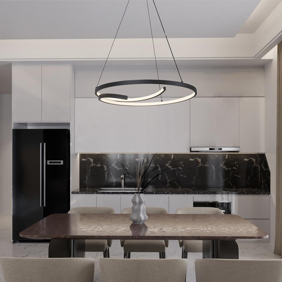 NILOO,IND.PEND. LED40W, D55CM, 4000K H120CM